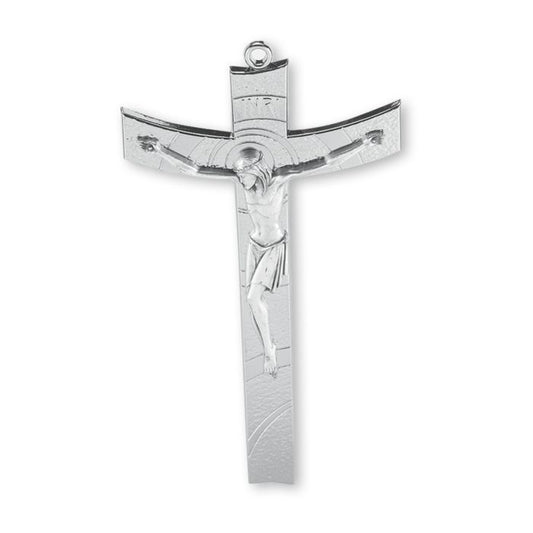 5.5" Silver Plated Metal Crucifi