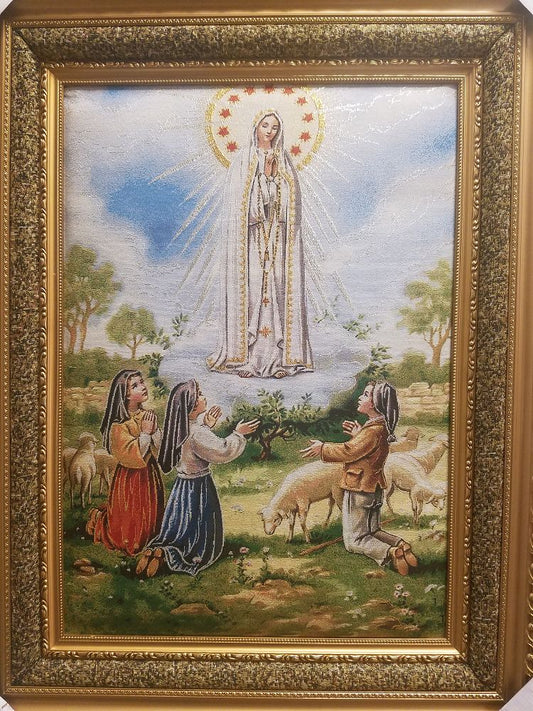 27"x35" Virgen Fatima Niños