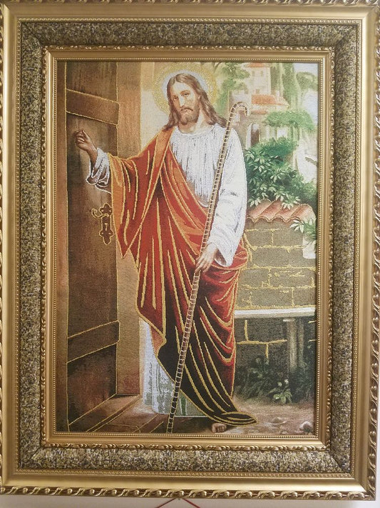 27"x35" Jesus tocando la Puerta