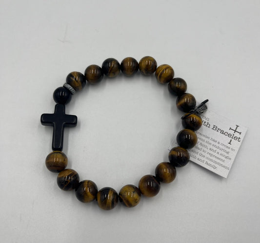 MEN'S FAITH BRACELET BROWN