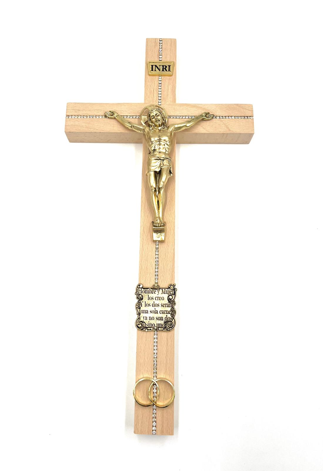 WEDD CRUCIFIX GOLD CORPUS SPANISH