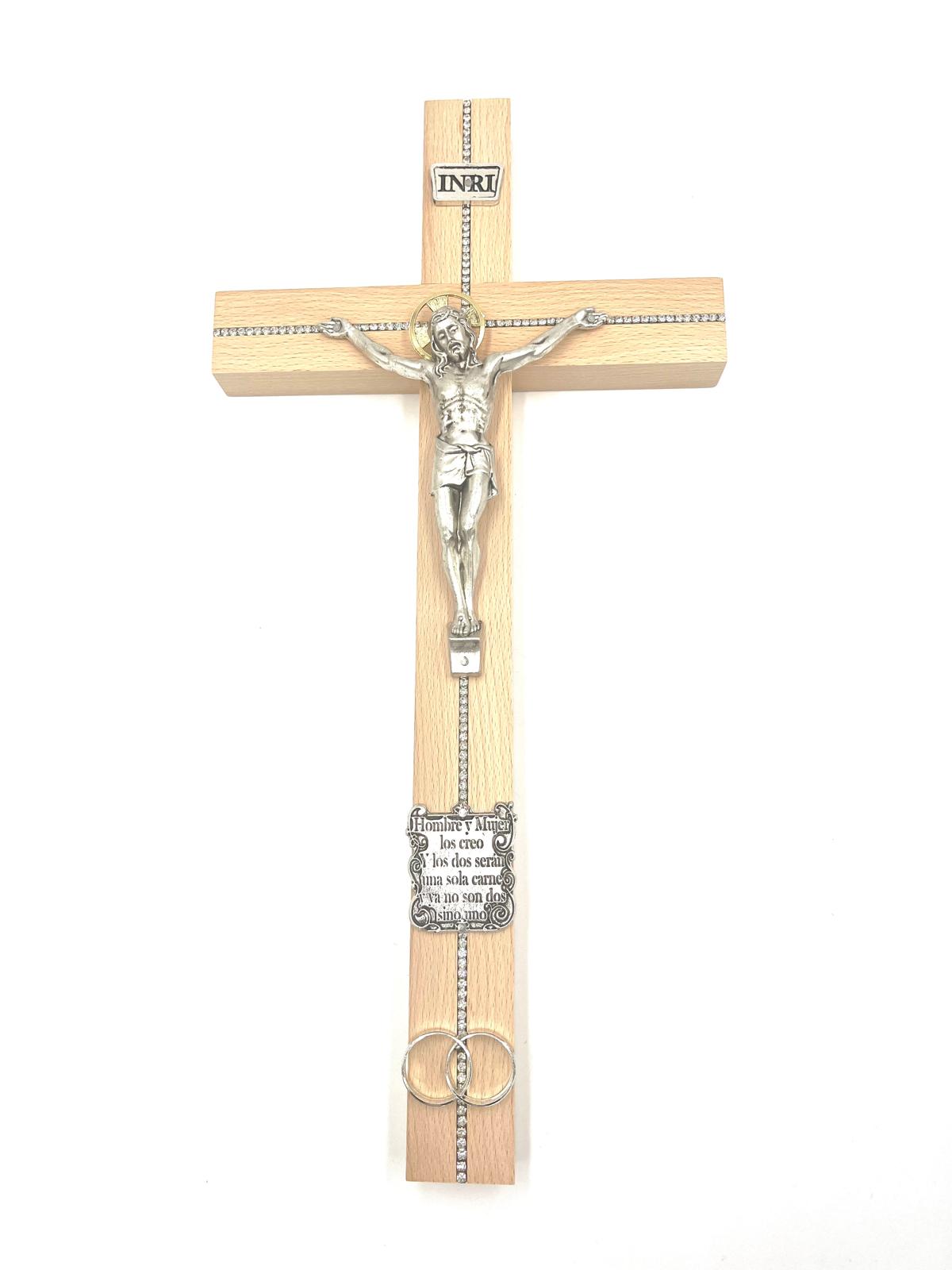 WEDD CRUCIFIX SILVER CORPUS SPANISH