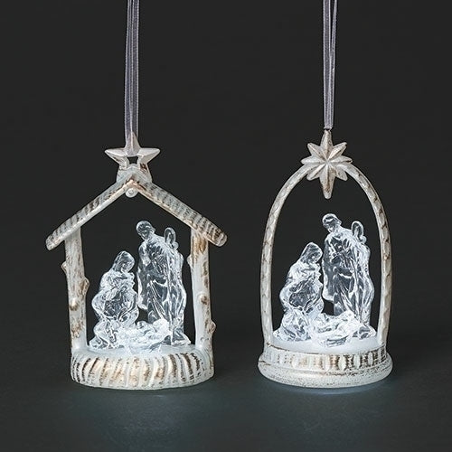 4.5"H LED HOLY FAMILY ORNAMENT