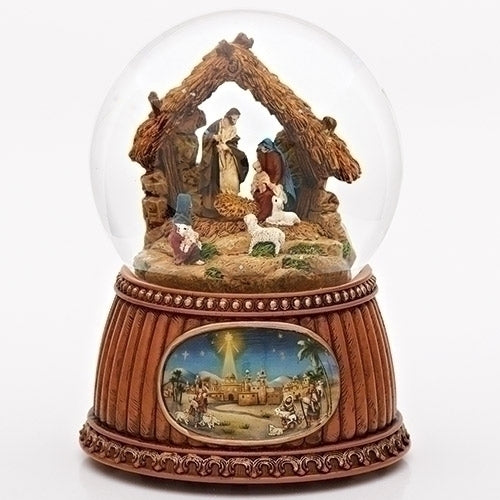 5.5"H MUSICAL NATIVITY DOME